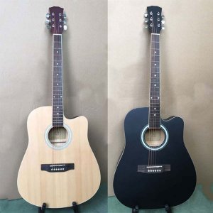 41 Inch Spruce Acoustic Guitar in Matt Finish for Beginner