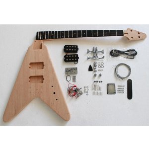 Diy Ash/Mahogany 4 String Bass Guitar Kits