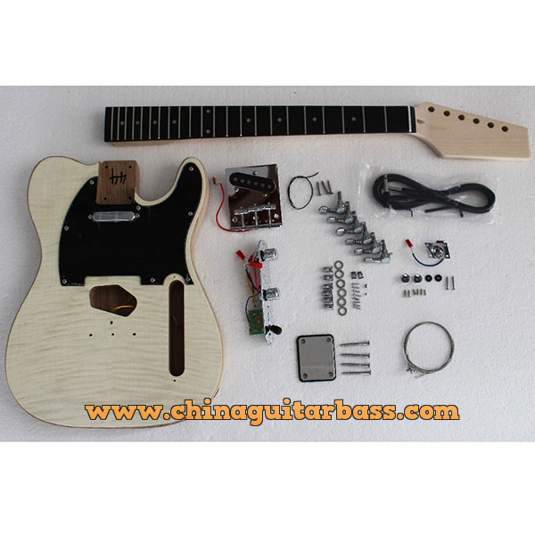 DIY Flamed Maple Electric Guitar Kits