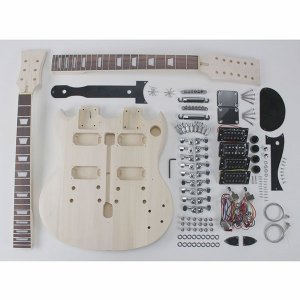 Double Neck Sg Style Guitar Kit Ele