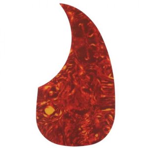 Plastic Red Water Drop Shape Guitar Pickguards